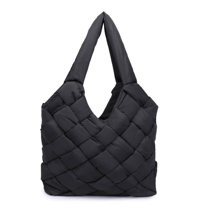 Illumine Woven Nylon Tote: Nude