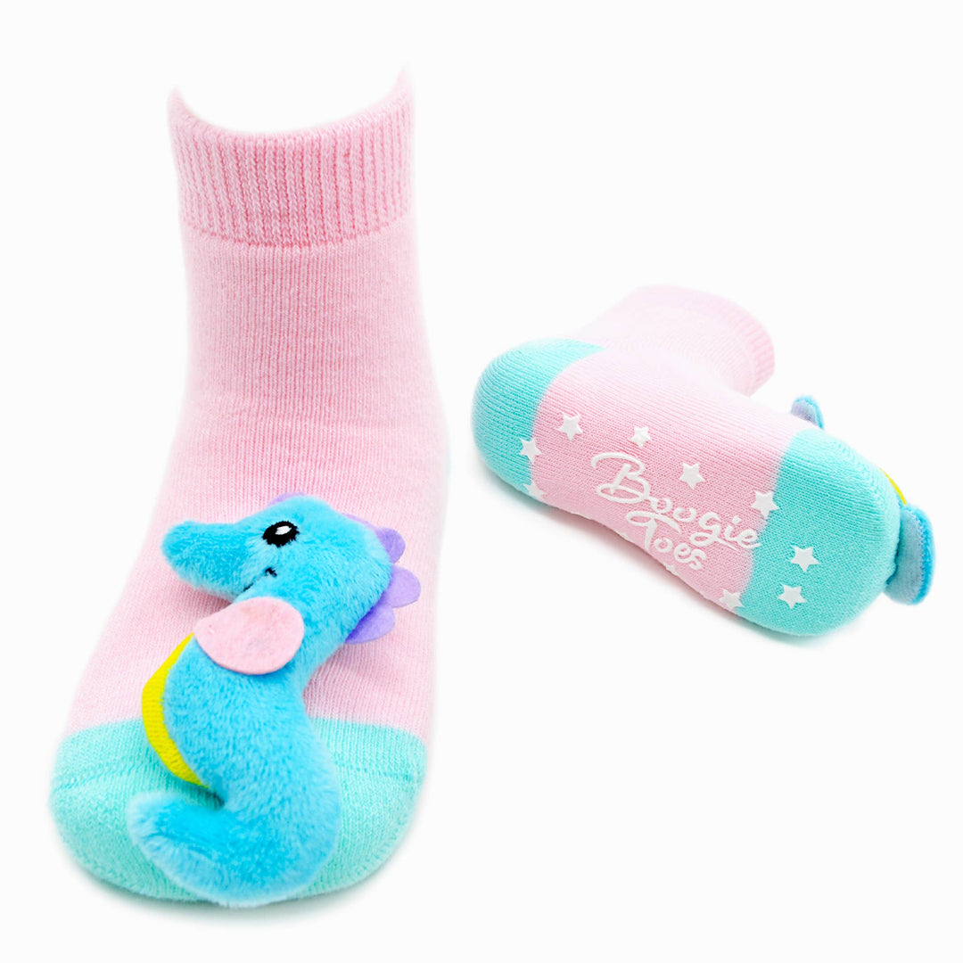Seahorse Boogie Toes Rattle Socks: 0 - 1 Y