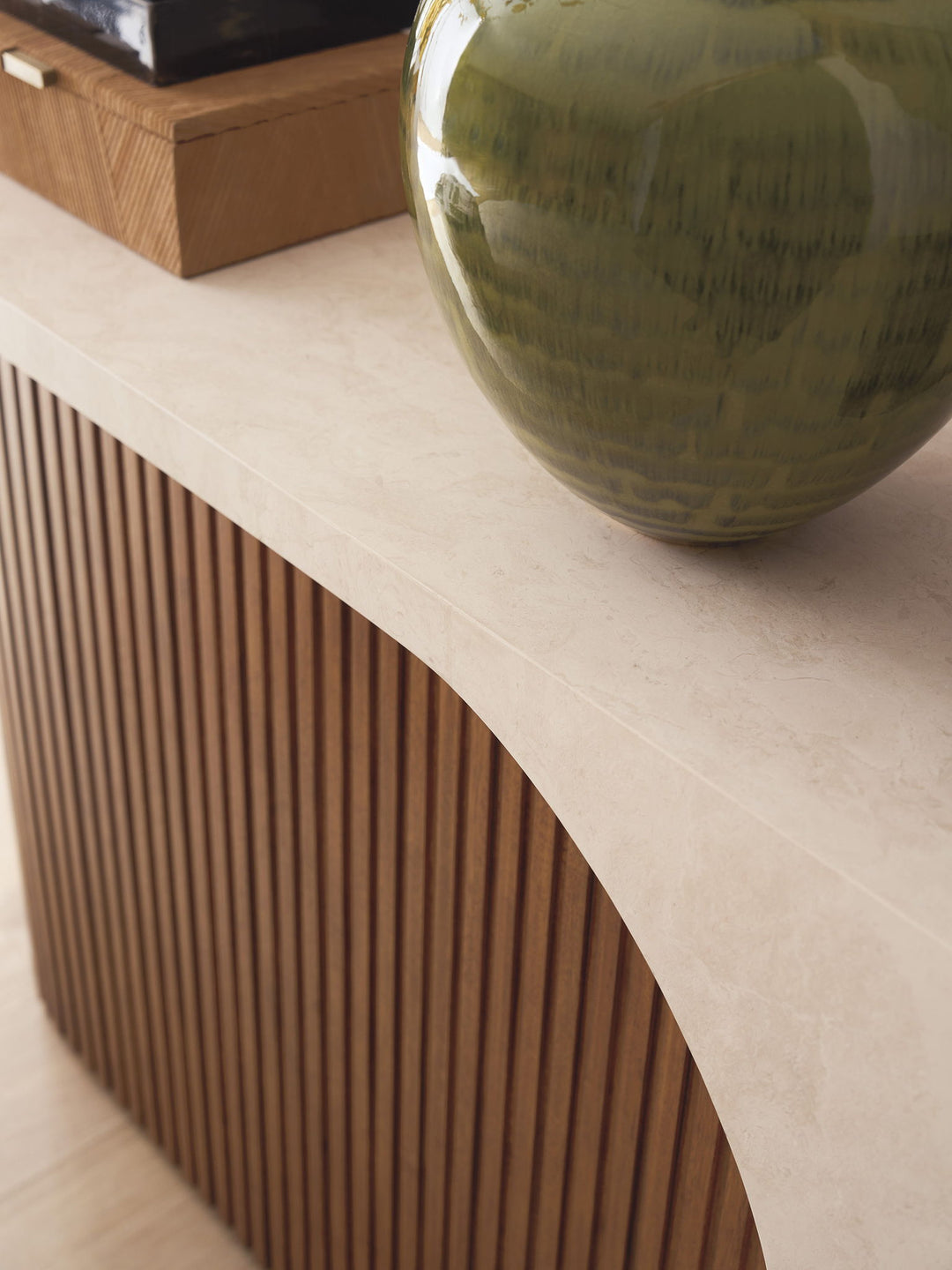 La Costa - Seabourne Console Table - Beige / Dark Brown