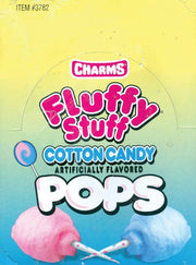 Charms Cotton Candy Lollipops, 48ct Case