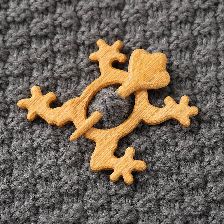 Wooden Shaped Brooch: Dog