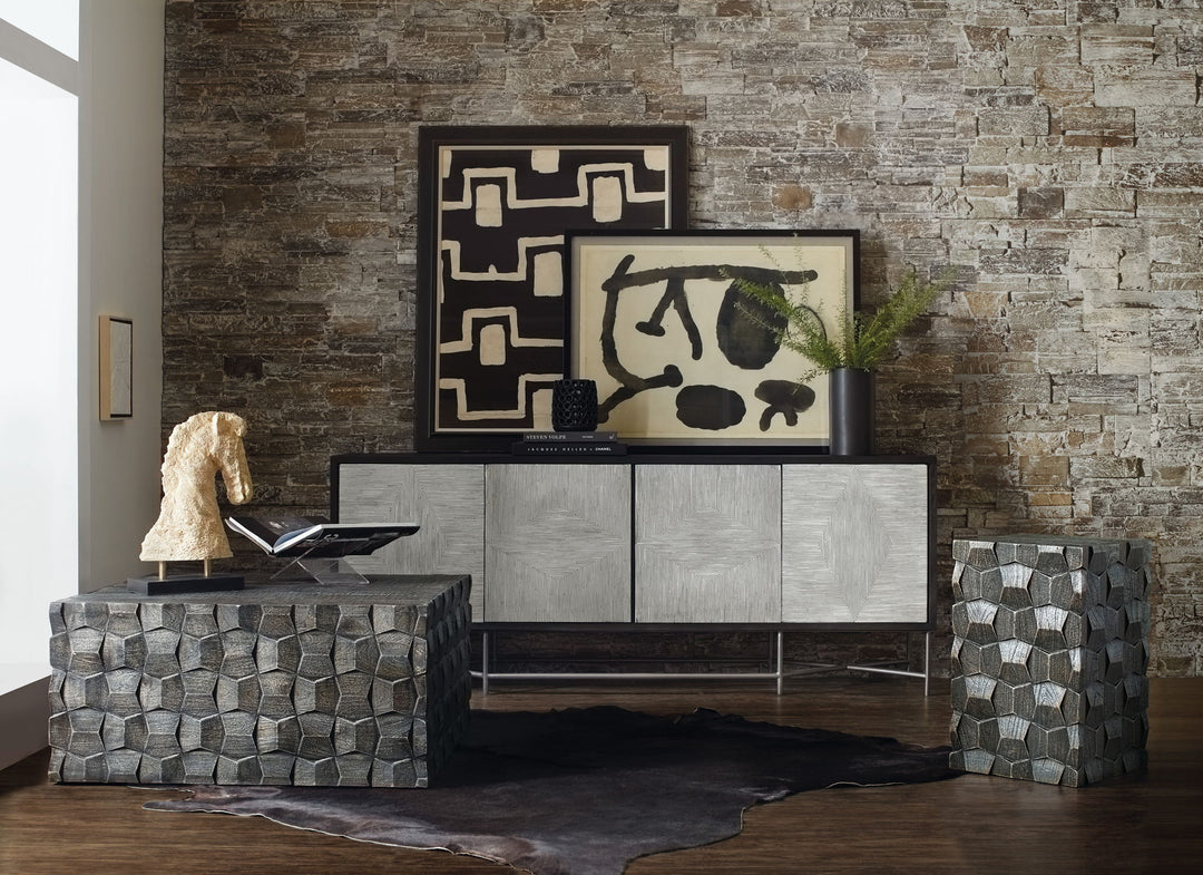 Commerce and Market - Fine Lines Credenza - Dark Gray