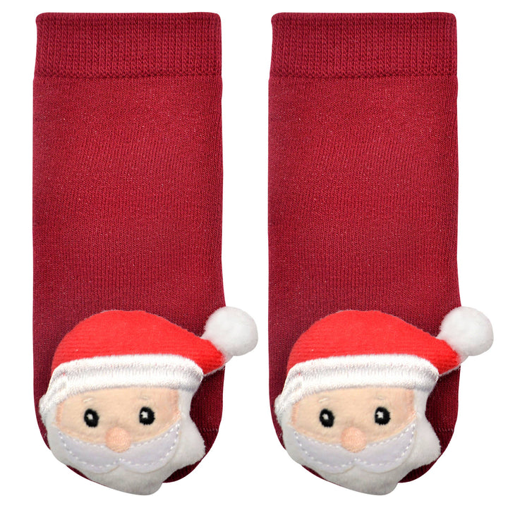 Santa - Christmas Boogie Toes Rattle Socks: 1 - 2 Y