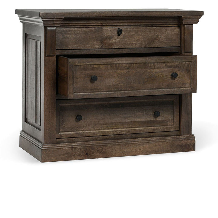 Adelaide - Wood 3 Drawer Nightstand - Cocoa Brown