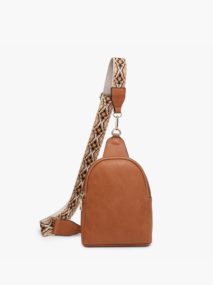 M2436 Ellen Sling Bag w/ Removable Guitar Strap: Brown