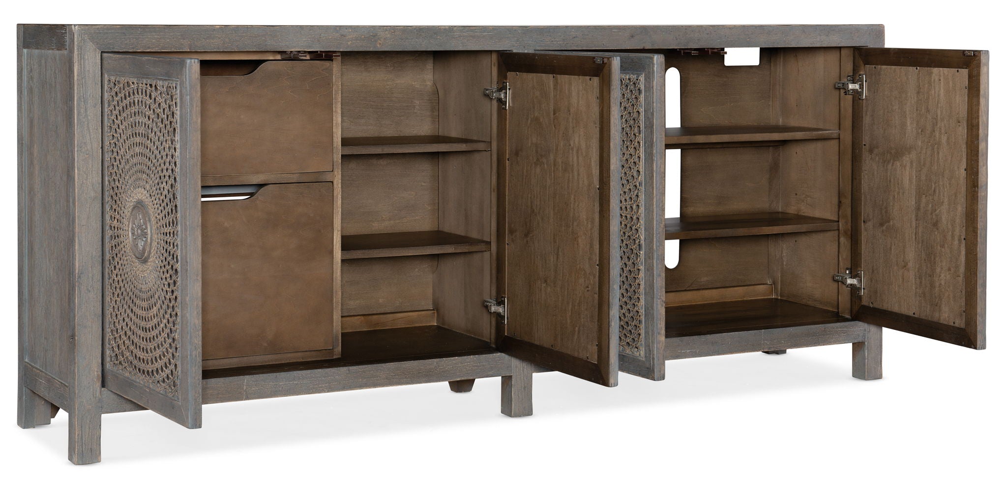 Melange - Emmett Entertainment Console - Dark Gray