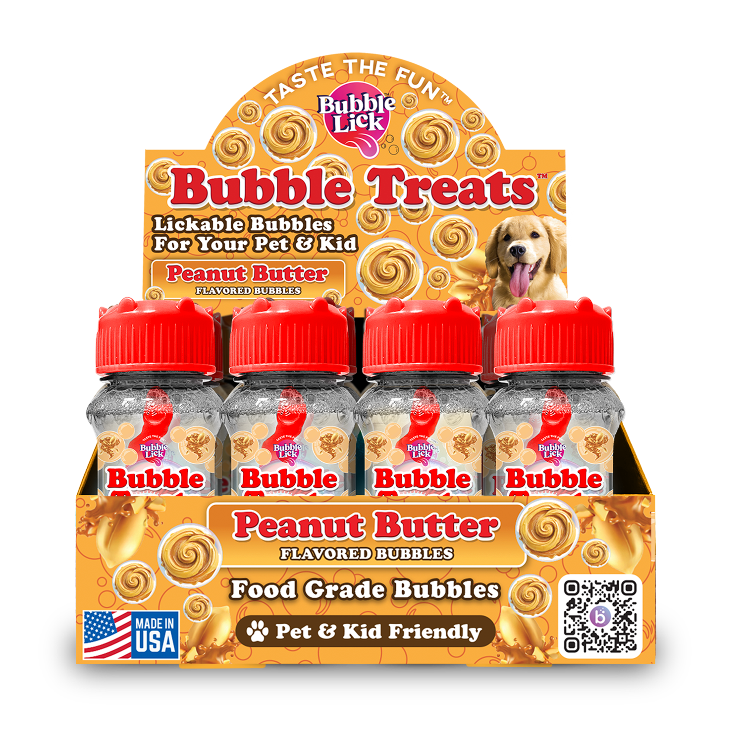 BubbleLick Pets Peanut Butter Swirl