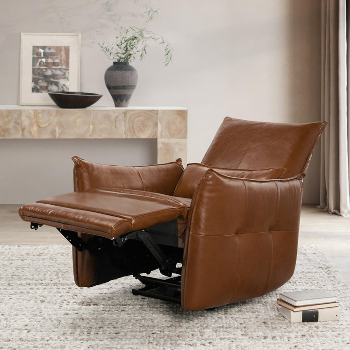 Amsterdam - Leather Power Recliner - Kona Brown