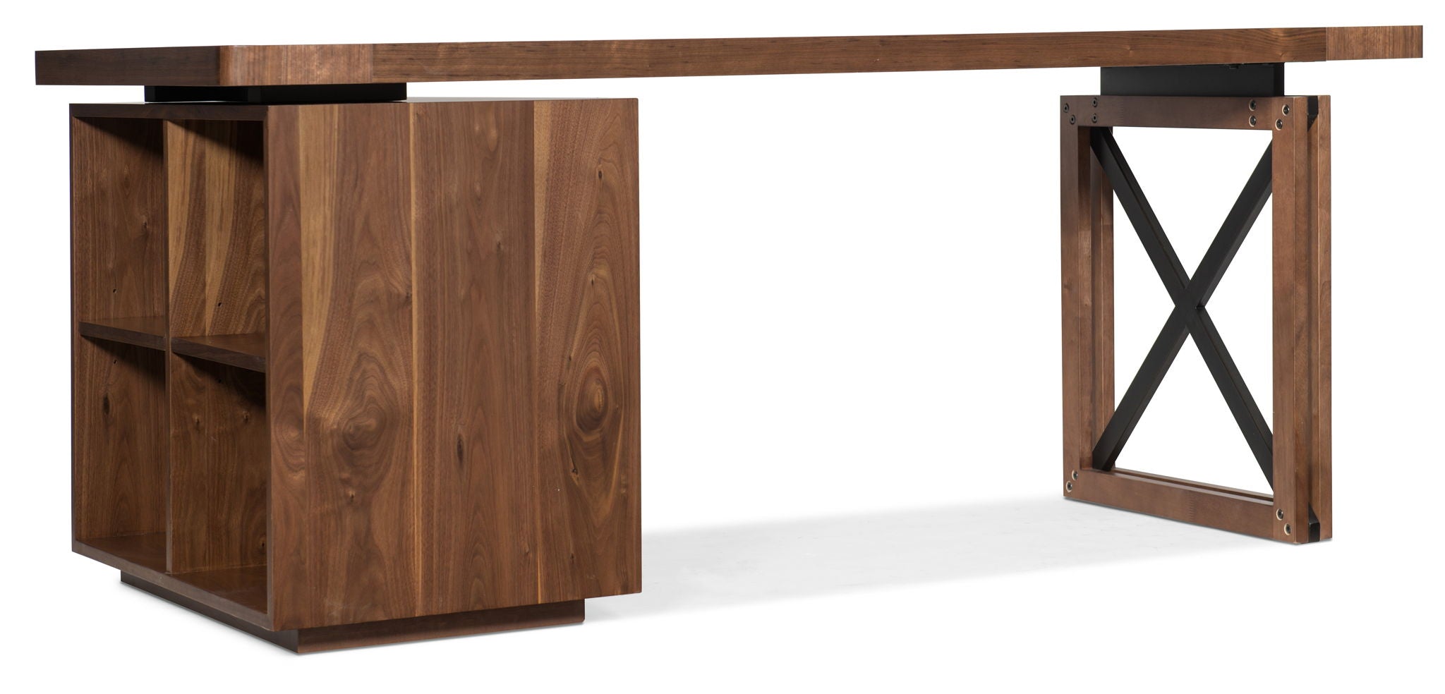 Home Office - Bunching Short Bookcase - Dark Brown