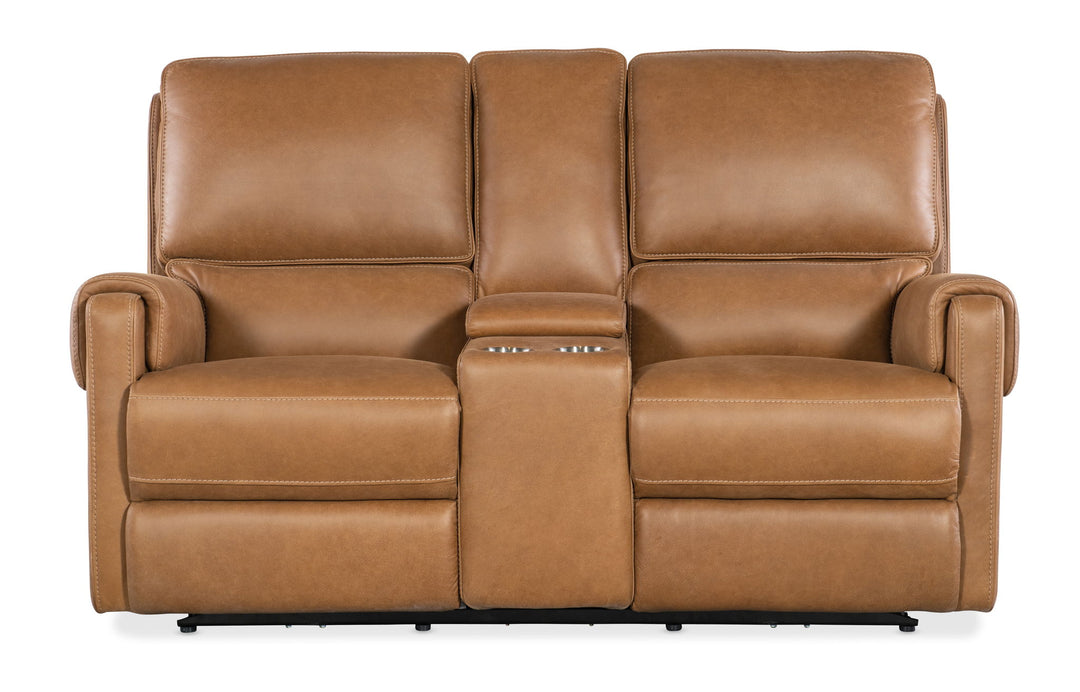 Somers - Power Console Loveseat With Power Headrest
