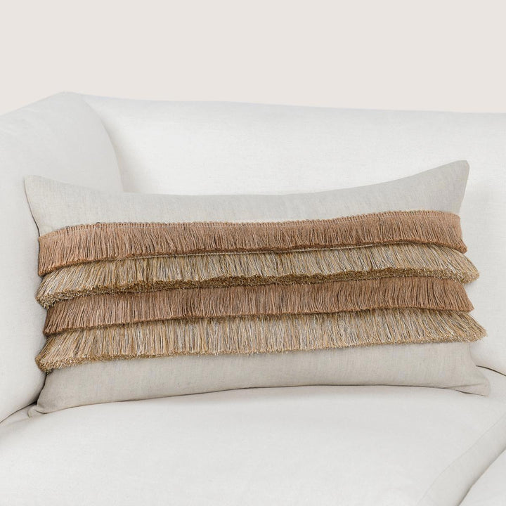 Radiant Oasis - 14" x 26" Amon Pillow - Natural