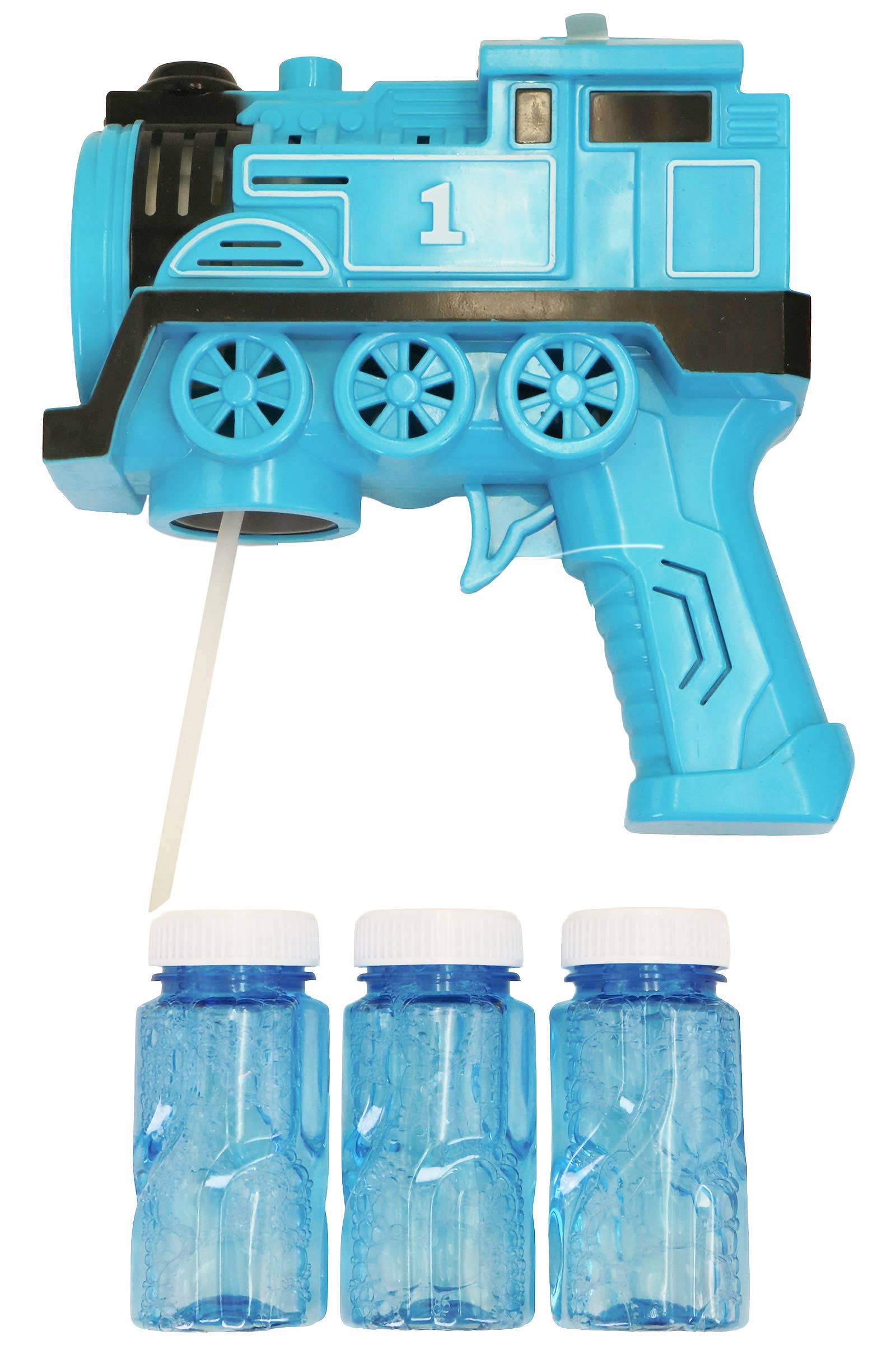 Colorful Train Car LED Light-Up Bubble Gun