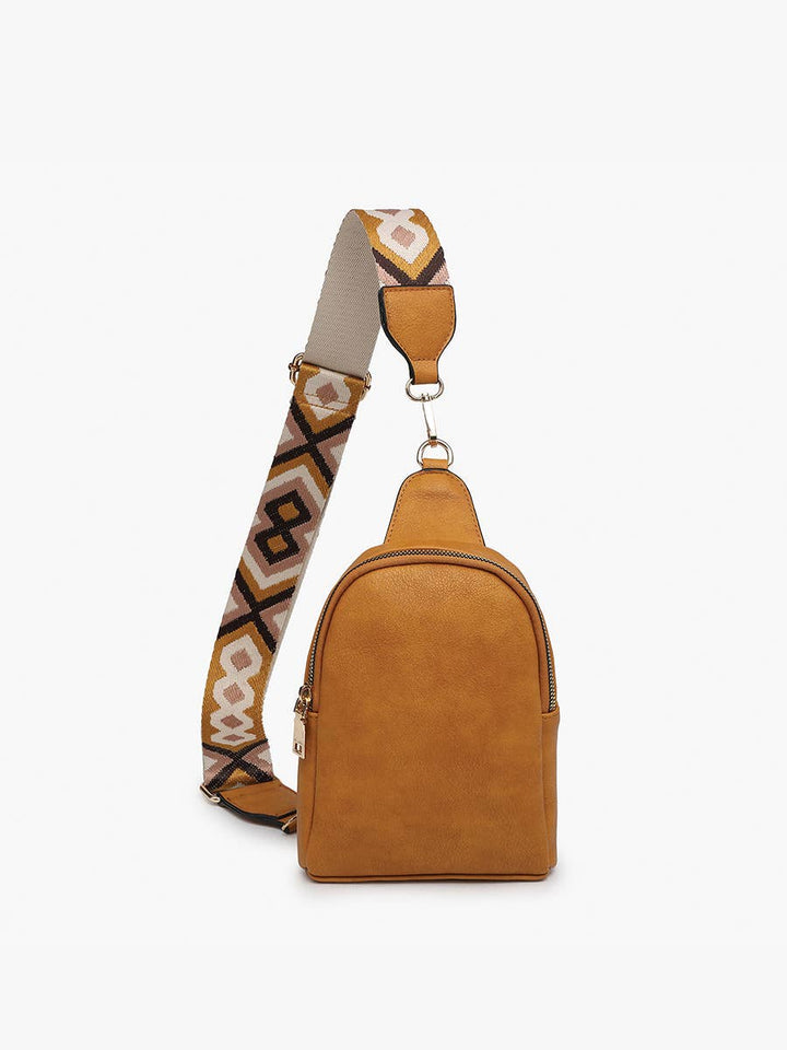M2436 Ellen Sling Bag w/ Removable Guitar Strap: Mustard