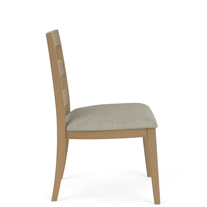 Davie - Side Chair With Upholstered Seat (Set of 2) - Light Brown