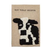 EMBROIDERED COW TOWEL