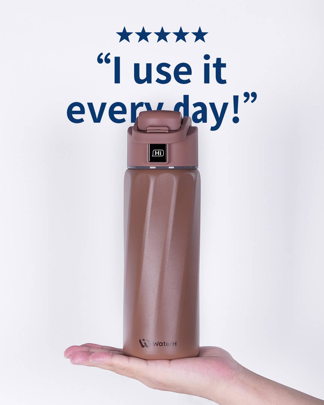 32oz Insulated Hydration Tracking Smart Water Bottle, Black (Copy)