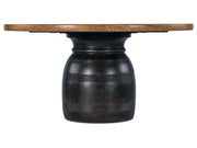 Big Sky - Round Dining Table - Light Brown / Black