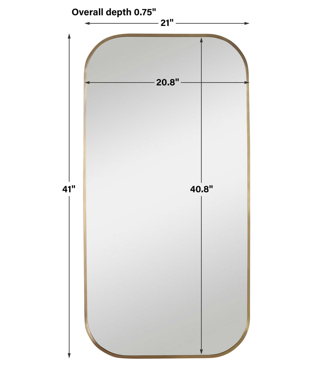 Taft - Mirror - Plated Brass