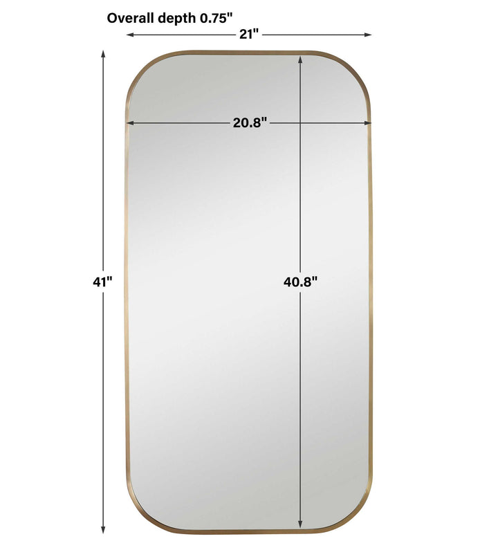 Taft - Mirror - Plated Brass