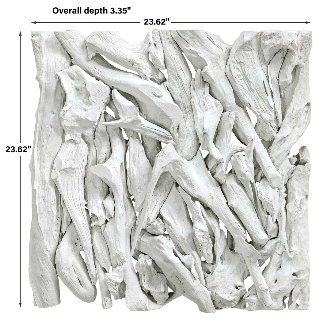 Rio - Coastal Wood Wall Decor - White
