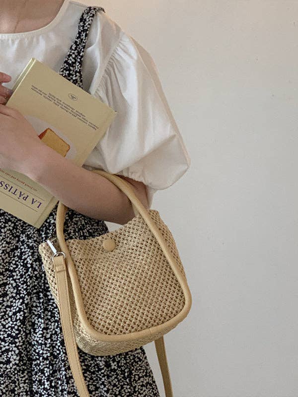 Original Creation Weave Bags Accessories: BROWN / One_size