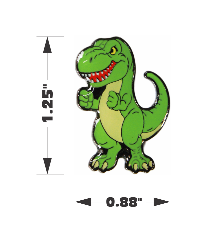 Enamel Pin - Tyrannosaurus Rex Dinosaur Angry T-Rex Grin