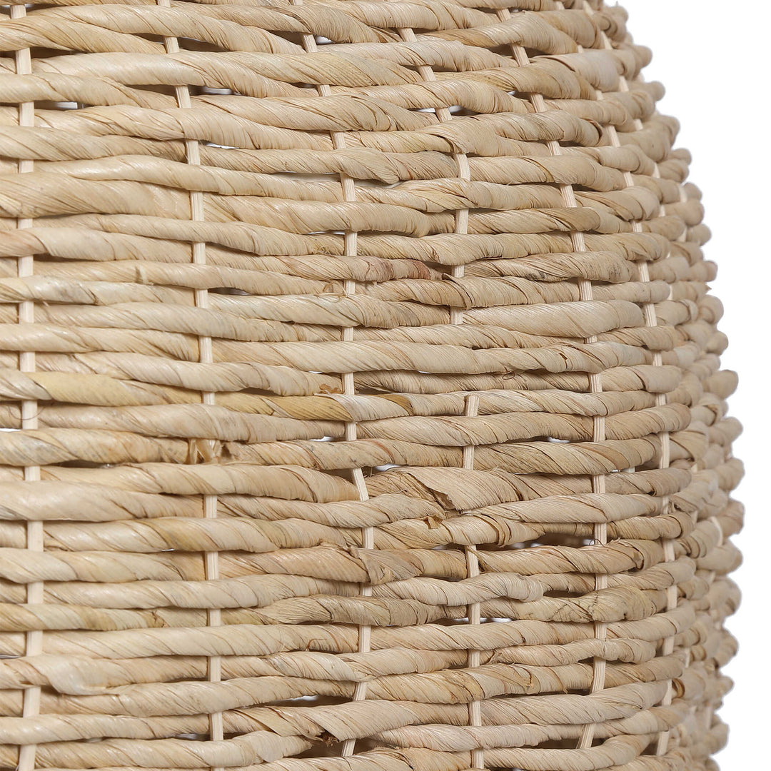 Seagrass - 1 Light Dome Pendant - Light Brown
