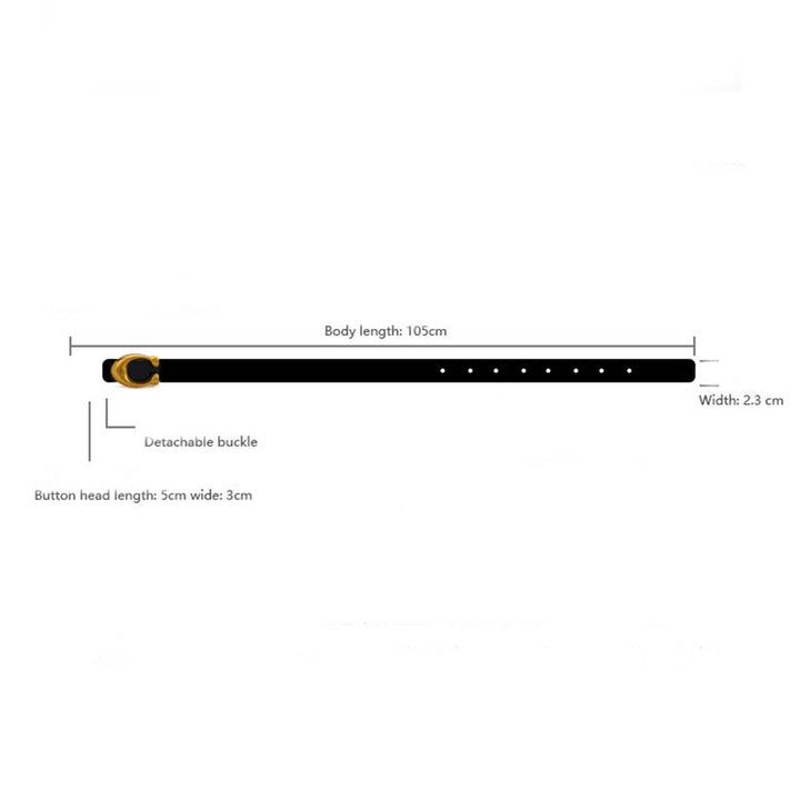 WOMEN FASHION RETRO U-BUCKLE BELT_CWABE0136: Brown / (OS) 1