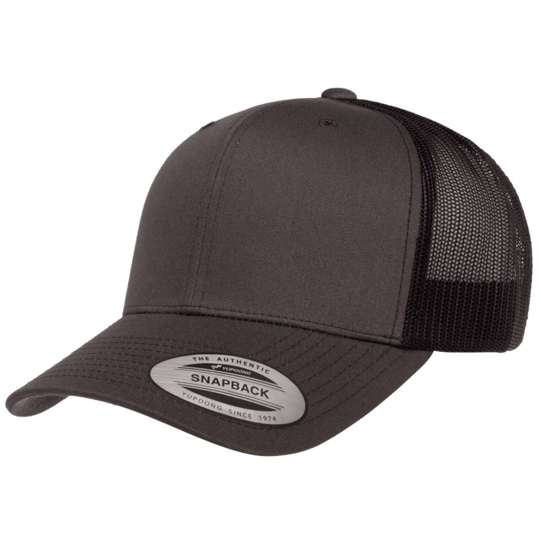 Certified Bullshitter | Leather Patch Hat: Heather Gray / Black