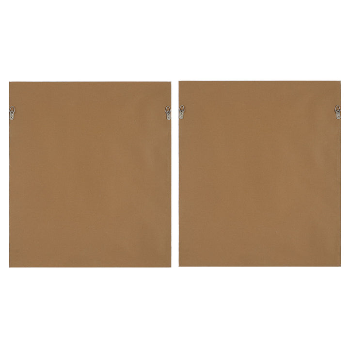 Color Block - Framed Prints (Set of 2) - Light Brown