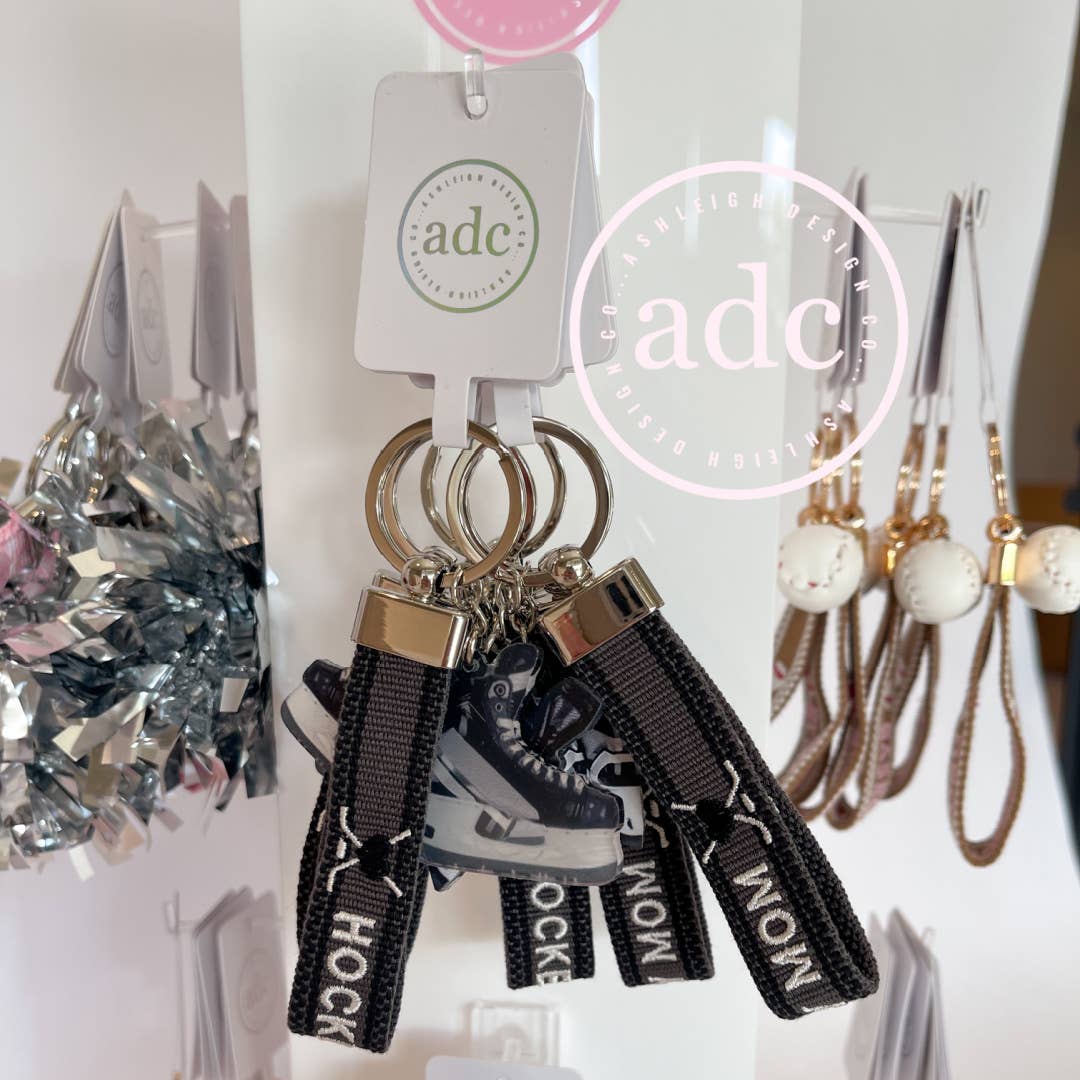 HOCKEY MOM Keychain