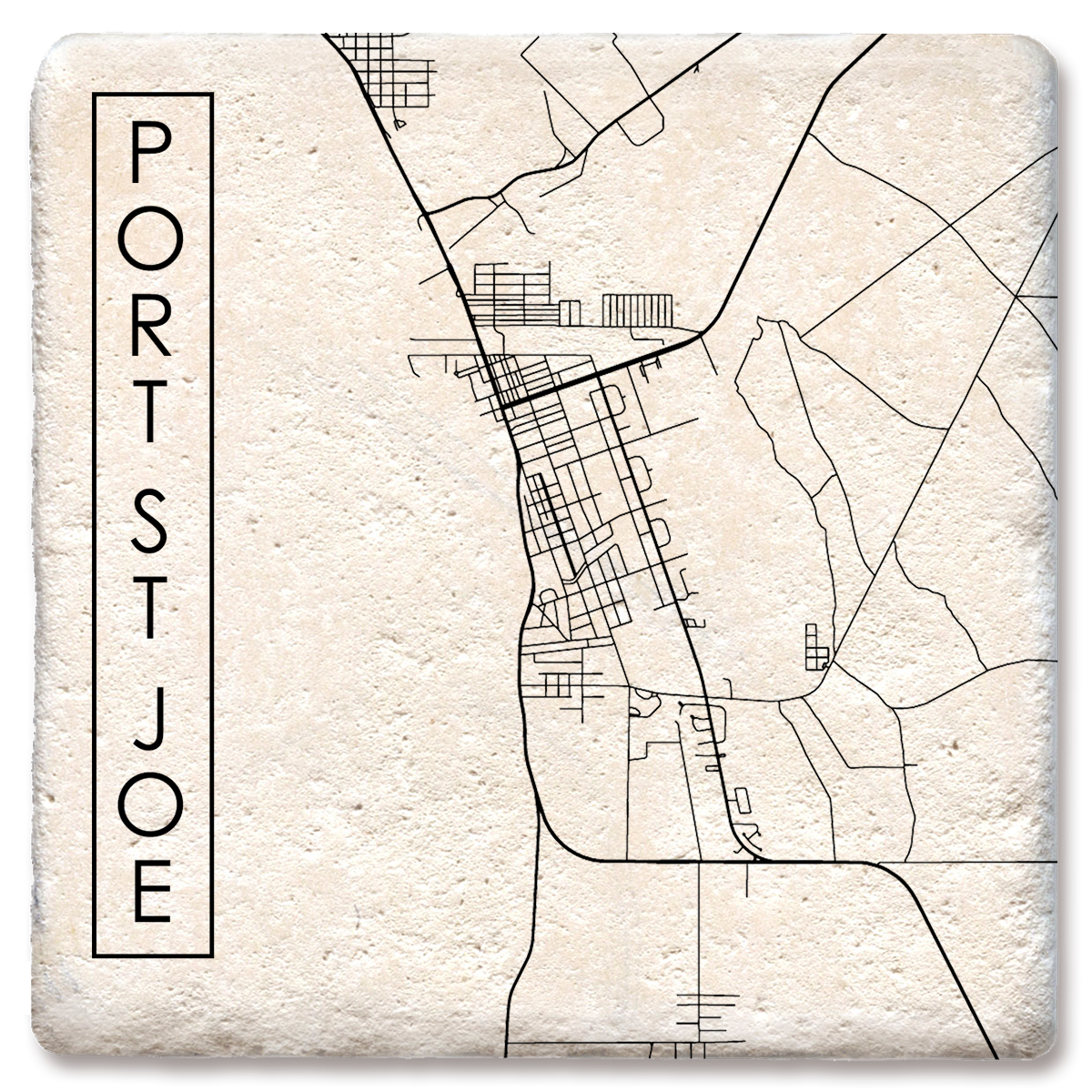 Custom city street map coaster
