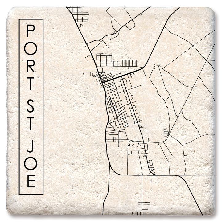 Custom city street map coaster