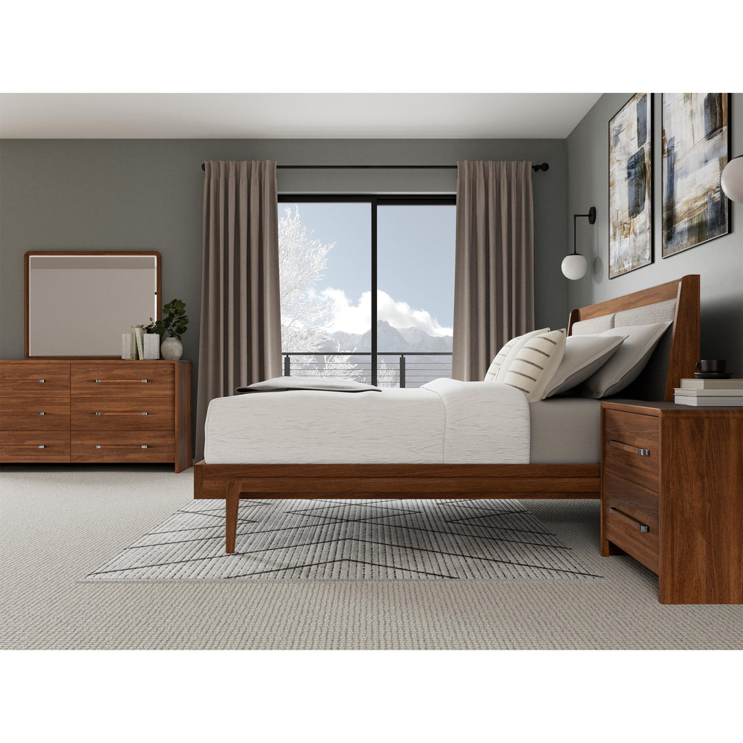 Elsie - Two Drawer Nightstand - Dark Brown
