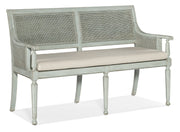 Charleston - Bench - Light Blue / Beige