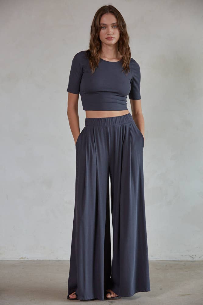 RJ3137 | THE KALI PANTS: Washed Black / L