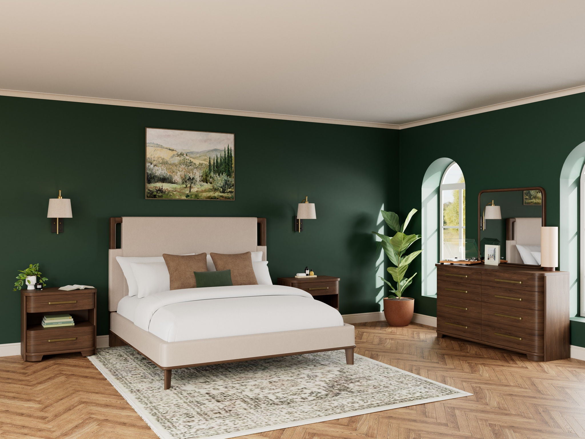 Delia - 8 Drawer Dresser - Nouveau Walnut