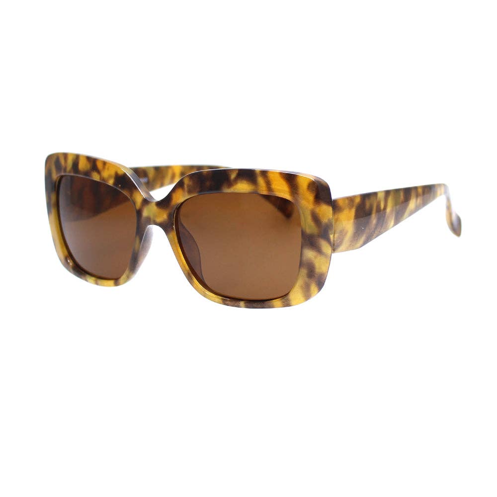 TESSA | Golden Tortoise | Polarized Sunglasses
