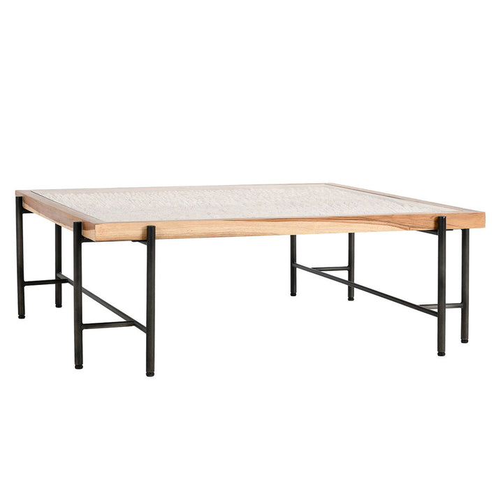 Cyrus - Square Coffee Table - Natural / Black