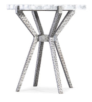 Melange - Glendon Side Table - Pearl Silver