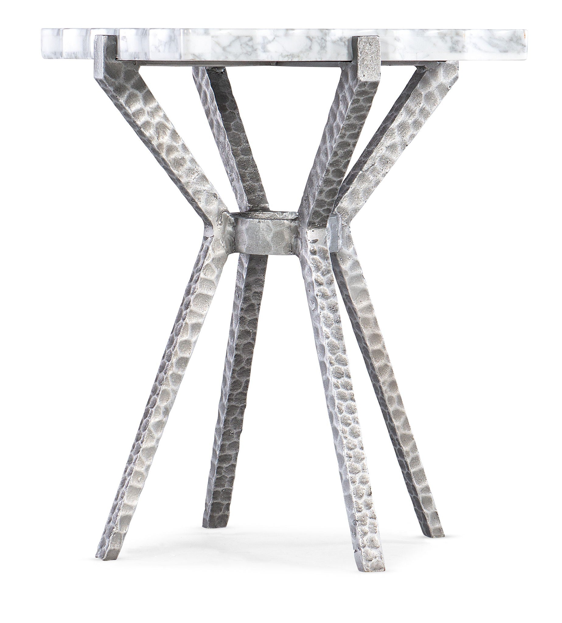 Melange - Glendon Side Table - Pearl Silver