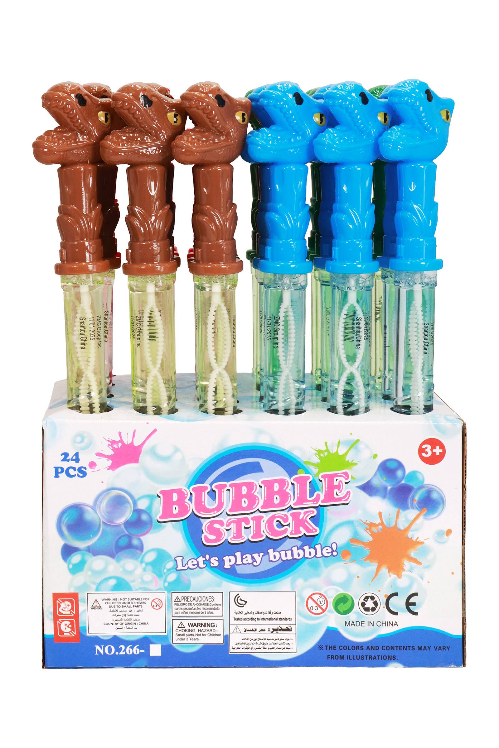 T-Rex Dinosaur 5-Emission Hole Bubble Wand