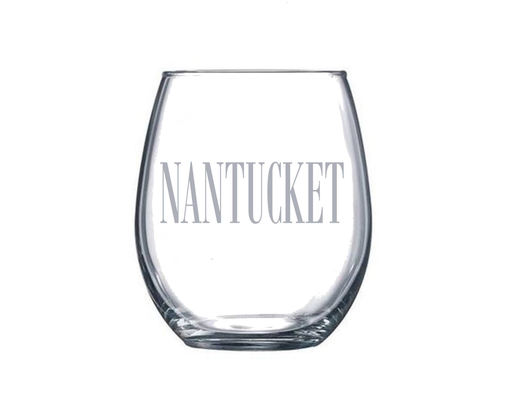 STEMLESS WINE GLASS - Custom Town Name