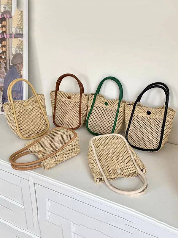 Original Creation Weave Bags Accessories: BROWN / One_size