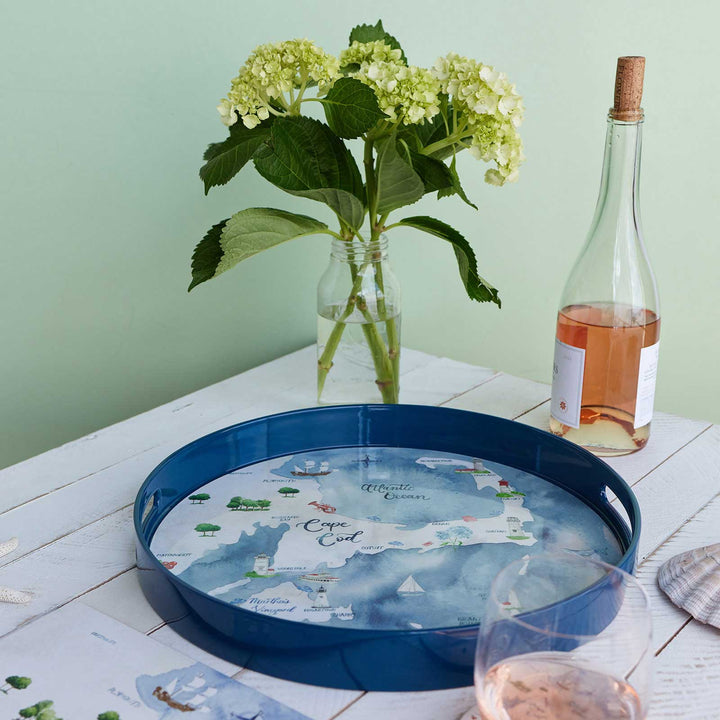 CAPE AND ISLANDS 15 Inch Round Tray