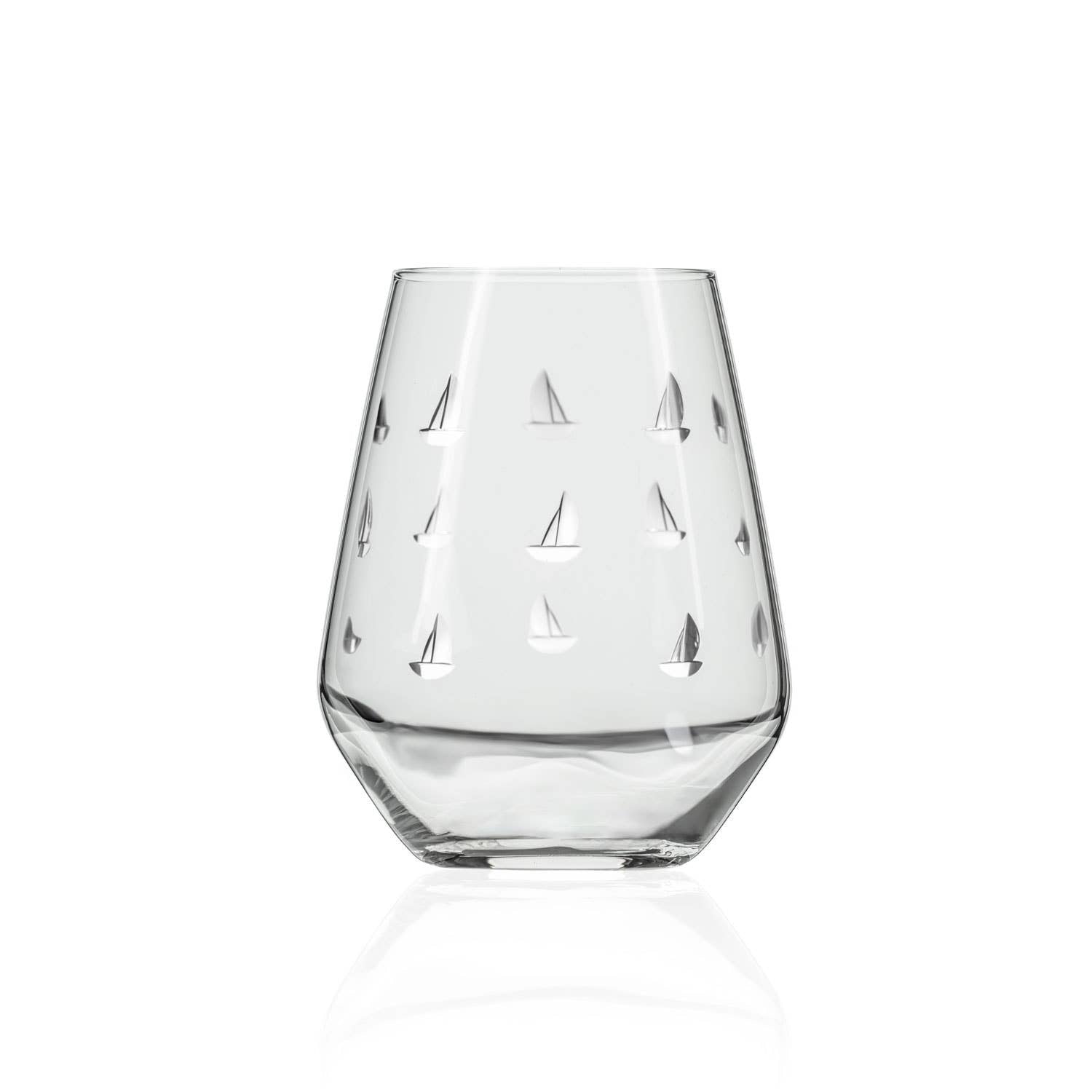 Sailing Stemless Wine Glass 18oz: Case of 12