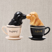 Teacup Cocker Spaniels Salt and Pepper Shaker Set