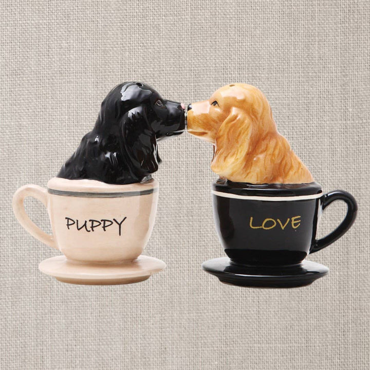 Teacup Cocker Spaniels Salt and Pepper Shaker Set