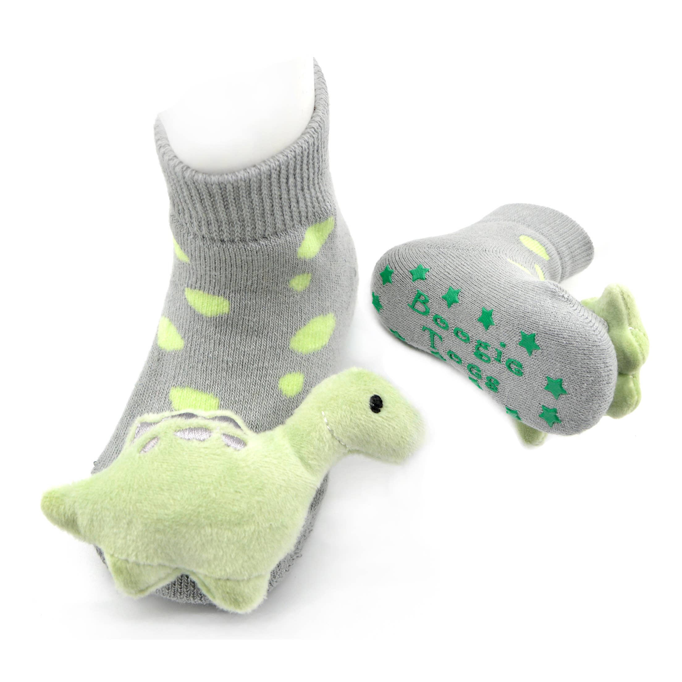 Green Dinosaur Boogie Toes Rattle Socks: 1 - 2 Y