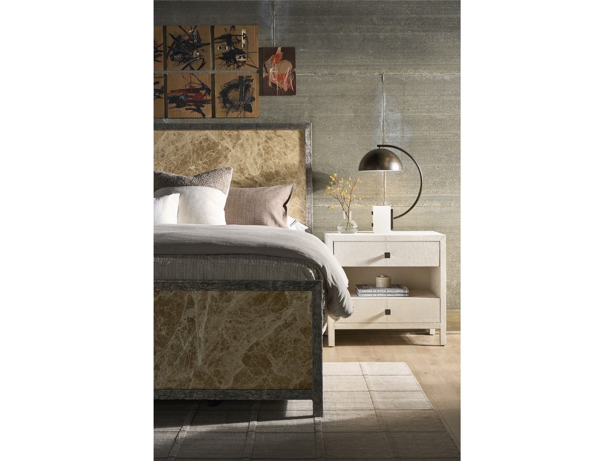 Modern - Lira Nightstand - Beige